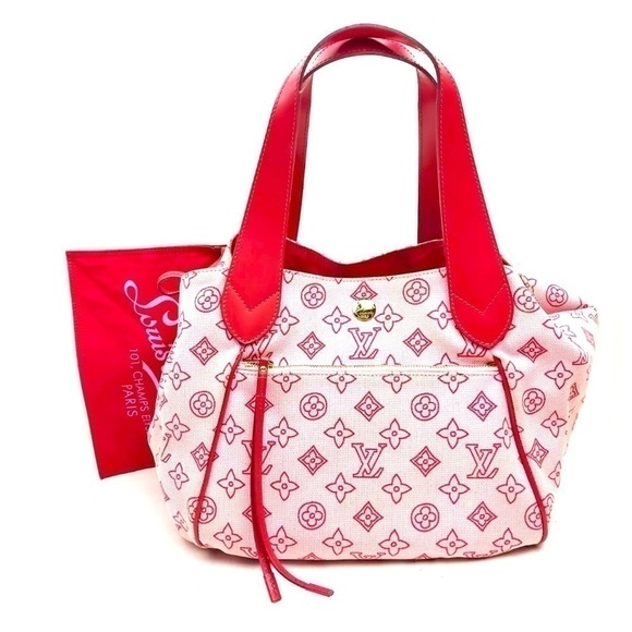 Louis Vuitton Handbags - Louis Vuitton Cabas Ipanema GM Pink Beach Line tote, super cute!